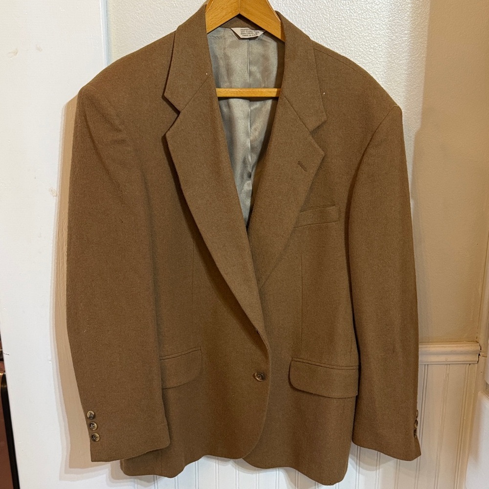 Vintage 100% Camel 🐪 Hair Men’s Blazer - Picture 1 of 6